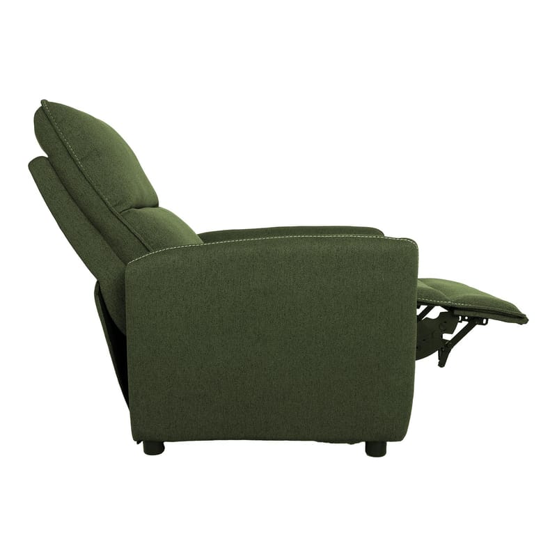 Reclinerfåtölj Örsvik med push back-mekanism - grön - Möbler - Stolar & fåtöljer - Fåtölj - Fåtölj med fotpall