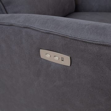 Reclinerfåtölj Björna med elektrisk mekanism - grå - Möbler - Stolar & fåtöljer - Fåtölj - Skinnfåtölj & läderfåtölj