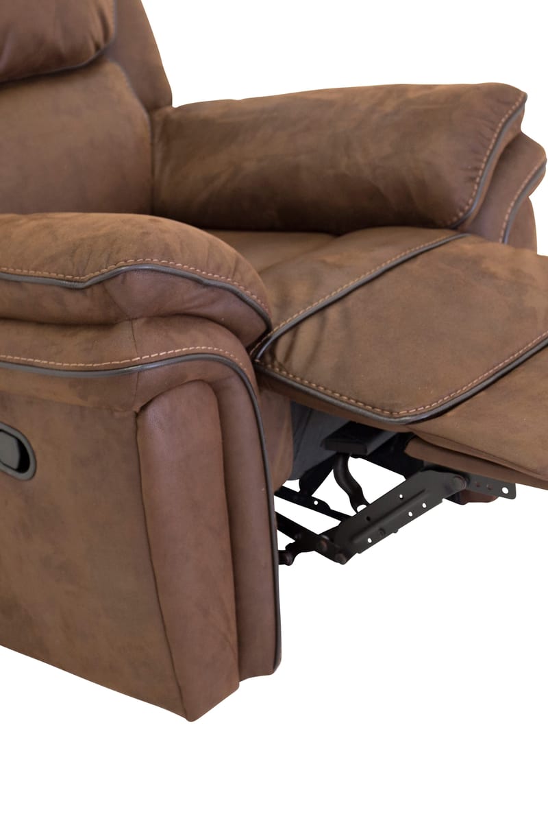 Reclinerfåtölj brun (Mikrofiber) - Riverdale - Brun - Möbler - Stolar & fåtöljer - Fåtölj - Biofåtölj & reclinerfåtölj