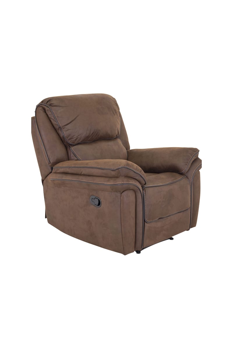 Reclinerfåtölj brun (Mikrofiber) - Riverdale - Brun - Möbler - Stolar & fåtöljer - Fåtölj - Biofåtölj & reclinerfåtölj
