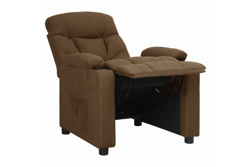 Reclinerfåtölj brun tyg - Brun - Möbler - Stolar & fåtöljer - Fåtölj - Biofåtölj & reclinerfåtölj