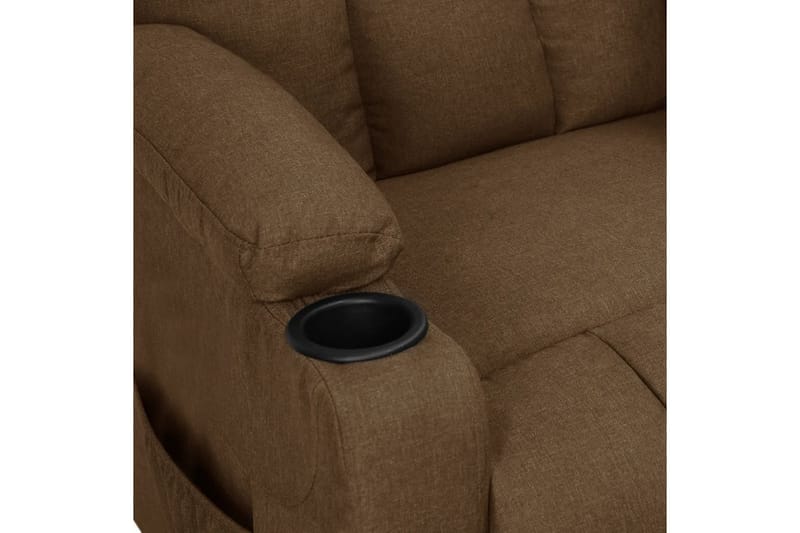 Reclinerfåtölj brun tyg - Brun - Möbler - Stolar & fåtöljer - Fåtölj - Biofåtölj & reclinerfåtölj