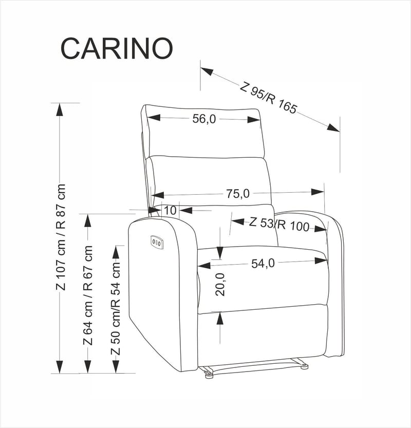 Reclinerfåtölj elektrisk - Ljusbeige - Ljusbeige - Möbler - Stolar & fåtöljer - Fåtölj - Biofåtölj & reclinerfåtölj