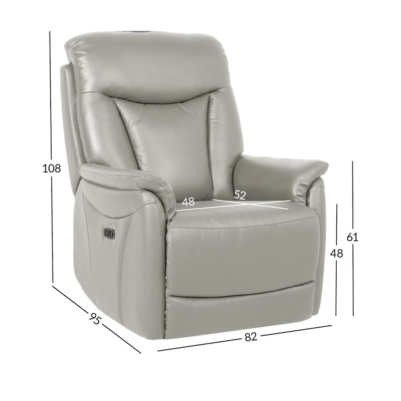 Reclinerfåtölj Gårdal med elektrisk lyftmekanism läder - Beige - Möbler - Stolar & fåtöljer - Fåtölj - Seniorfåtölj