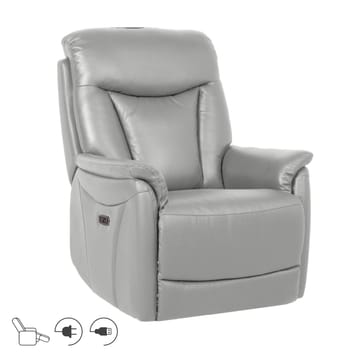 Reclinerfåtölj Gårdal med elektrisk lyftmekanism läder - Beige - Möbler - Stolar & fåtöljer - Fåtölj - Skinnfåtölj & läderfåtölj