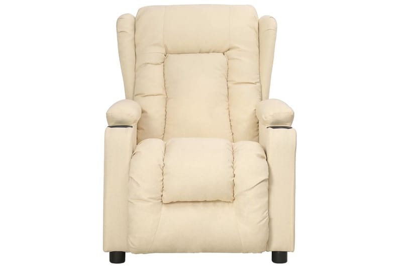 Reclinerfåtölj gräddvit tyg - Vit - Möbler - Stolar & fåtöljer - Fåtölj - Biofåtölj & reclinerfåtölj