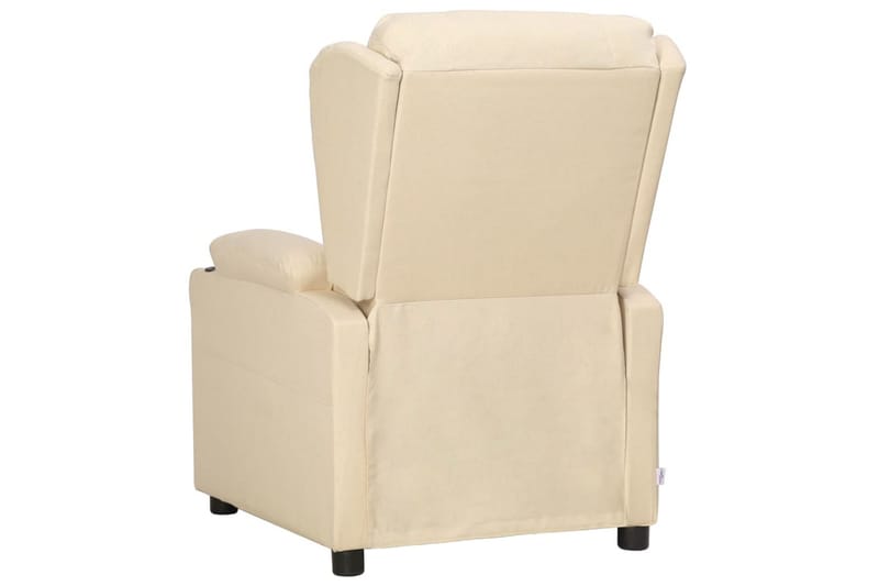 Reclinerfåtölj gräddvit tyg - Vit - Möbler - Stolar & fåtöljer - Fåtölj - Biofåtölj & reclinerfåtölj