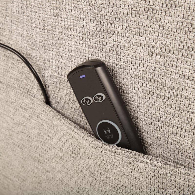 Reclinerfåtölj Gränor med elektrisk mekanism och massagefunktion - Grå - Möbler - Stolar & fåtöljer - Fåtölj - Massagestol & massagefåtölj