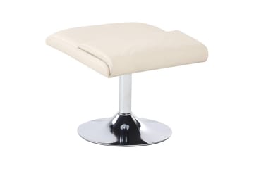 Reclinerfåtölj Legend - Beige, Silver - Möbler - Stolar & fåtöljer - Fåtölj - Skinnfåtölj & läderfåtölj