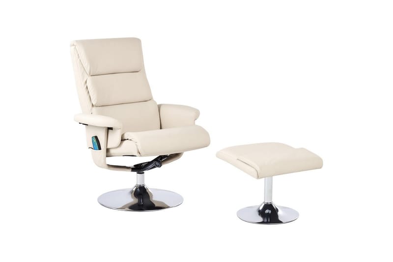 Reclinerfåtölj Legend - Beige, Silver - Möbler - Stolar & fåtöljer - Fåtölj - Massagestol & massagefåtölj