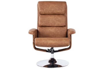 Reclinerfåtölj Legend - Brun/Silver - Möbler - Stolar & fåtöljer - Fåtölj - Massagestol & massagefåtölj