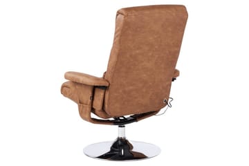 Reclinerfåtölj Legend - Brun/Silver - Möbler - Stolar & fåtöljer - Fåtölj - Massagestol & massagefåtölj
