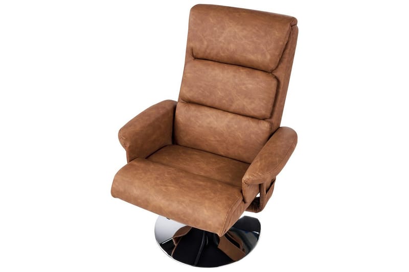 Reclinerfåtölj Legend - Brun/Silver - Möbler - Stolar & fåtöljer - Fåtölj - Massagestol & massagefåtölj