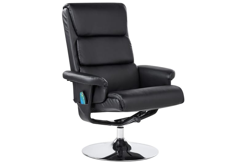 Reclinerfåtölj Legend - Svart, Silver - Möbler - Stolar & fåtöljer - Fåtölj - Massagestol & massagefåtölj