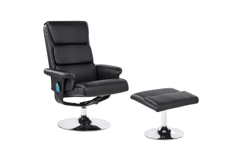 Reclinerfåtölj Legend, Svart/ Silver