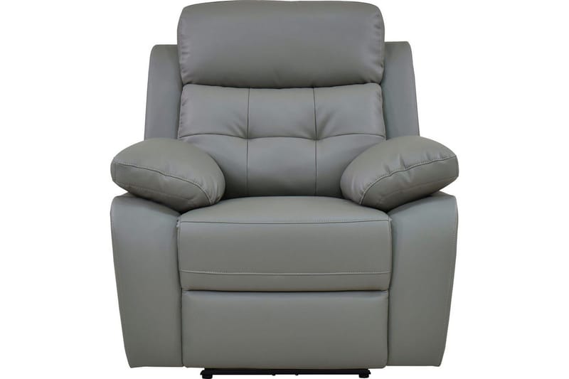 Reclinerfåtölj Loft24 Fåtölj Lannilis Ljusgrå, PU/trä/metall, Elektrisk vilstol Ljusgrå - Möbler - Stolar & fåtöljer - Fåtölj - Biofåtölj & reclinerfåtölj