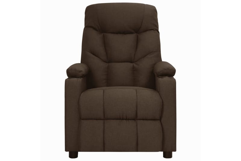 Reclinerfåtölj mörkbrun tyg - Brun - Möbler - Stolar & fåtöljer - Fåtölj - Biofåtölj & reclinerfåtölj