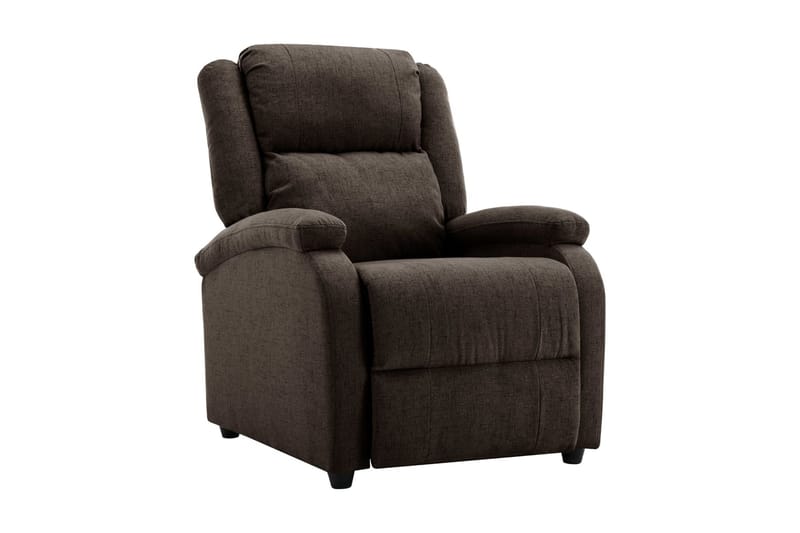 Reclinerfåtölj mörkbrun tyg - Mörkbrun - Möbler - Stolar & fåtöljer - Fåtölj - Biofåtölj & reclinerfåtölj