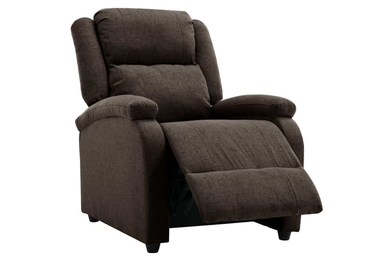 Reclinerfåtölj mörkbrun tyg - Mörkbrun - Möbler - Stolar & fåtöljer - Fåtölj - Biofåtölj & reclinerfåtölj