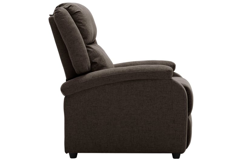 Reclinerfåtölj mörkbrun tyg - Mörkbrun - Möbler - Stolar & fåtöljer - Fåtölj - Biofåtölj & reclinerfåtölj