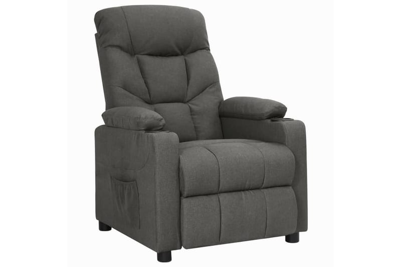 Reclinerfåtölj mörkgr�å tyg - Grå - Möbler - Stolar & fåtöljer - Fåtölj - Biofåtölj & reclinerfåtölj