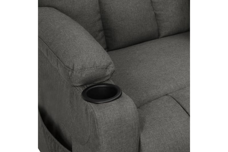 Reclinerfåtölj mörkgrå tyg - Grå - Möbler - Stolar & fåtöljer - Fåtölj - Biofåtölj & reclinerfåtölj