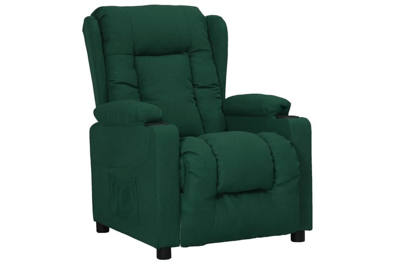 Reclinerfåtölj mörkgrön tyg - Grön - Möbler - Stolar & fåtöljer - Fåtölj - Biofåtölj & reclinerfåtölj