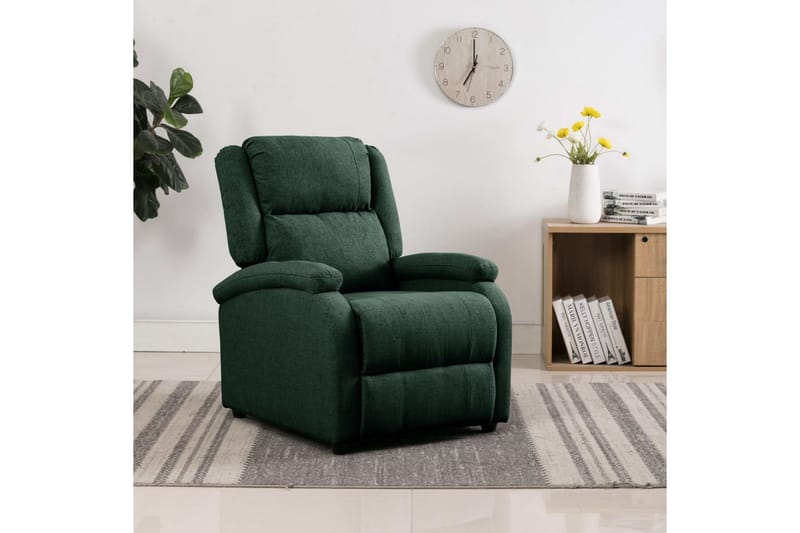 Reclinerfåtölj mörkgrön tyg - Mörkgrön - Möbler - Stolar & fåtöljer - Fåtölj - Biofåtölj & reclinerfåtölj