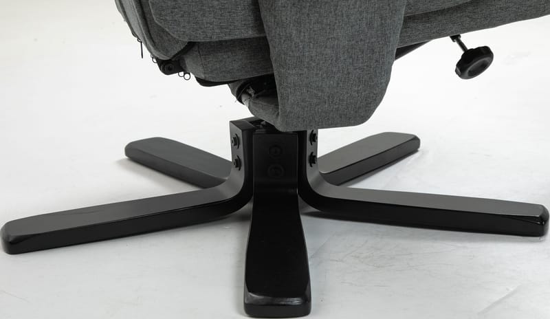 Reclinerfåtölj med fotpall grå - Oslo - Grå - Möbler - Stolar & fåtöljer - Fåtölj - Fåtölj med fotpall