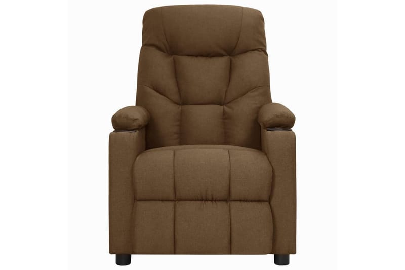 Reclinerfåtölj med uppresningshjälp brun tyg - Brun - Möbler - Stolar & fåtöljer - Fåtölj - Biofåtölj & reclinerfåtölj