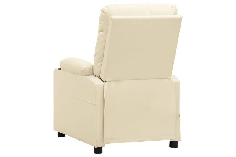 Reclinerfåtölj med uppresningshjälp gräddvit konstläder - Kräm - Möbler - Stolar & fåtöljer - Fåtölj - Biofåtölj & reclinerfåtölj