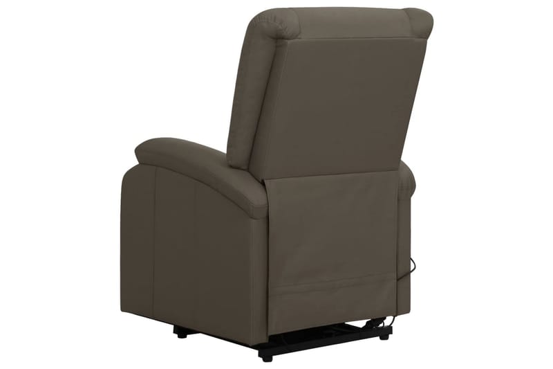 Reclinerfåtölj med uppresningshjälp grå konstläder - Grå - Möbler - Stolar & fåtöljer - Fåtölj - Biofåtölj & reclinerfåtölj