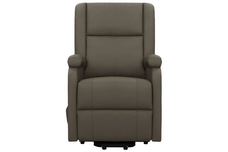 Reclinerfåtölj med uppresningshjälp grå konstläder - Grå - Möbler - Stolar & fåtöljer - Fåtölj - Biofåtölj & reclinerfåtölj