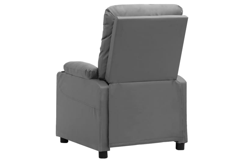 Reclinerfåtölj med uppresningshjälp grå konstläder - Grå - Möbler - Stolar & fåtöljer - Fåtölj - Biofåtölj & reclinerfåtölj