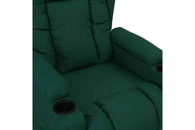 Reclinerfåtölj med uppresningshjälp mörkgrön tyg - Grön - Möbler - Stolar & fåtöljer - Fåtölj - Biofåtölj & reclinerfåtölj