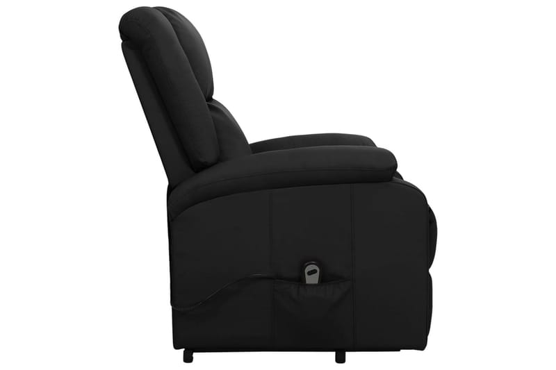 Reclinerfåtölj med uppresningshjälp svart konstläder - Svart - Möbler - Stolar & fåtöljer - Fåtölj - Biofåtölj & reclinerfåtölj