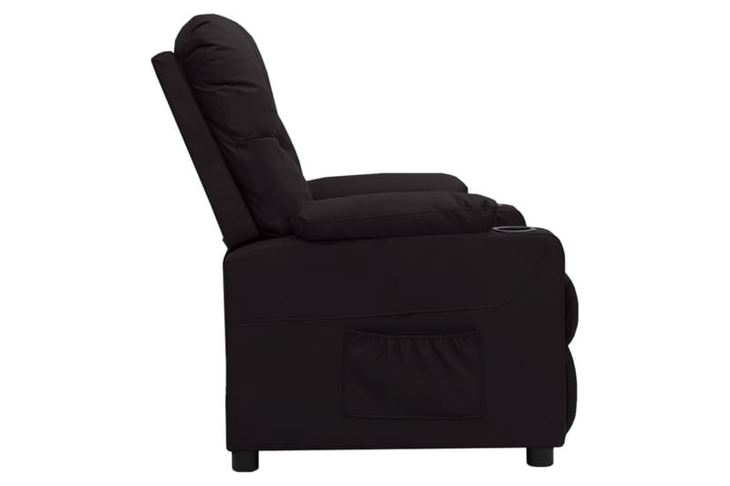 Reclinerfåtölj med uppresningshjälp svart konstläder - Svart - Möbler - Stolar & fåtöljer - Fåtölj - Biofåtölj & reclinerfåtölj