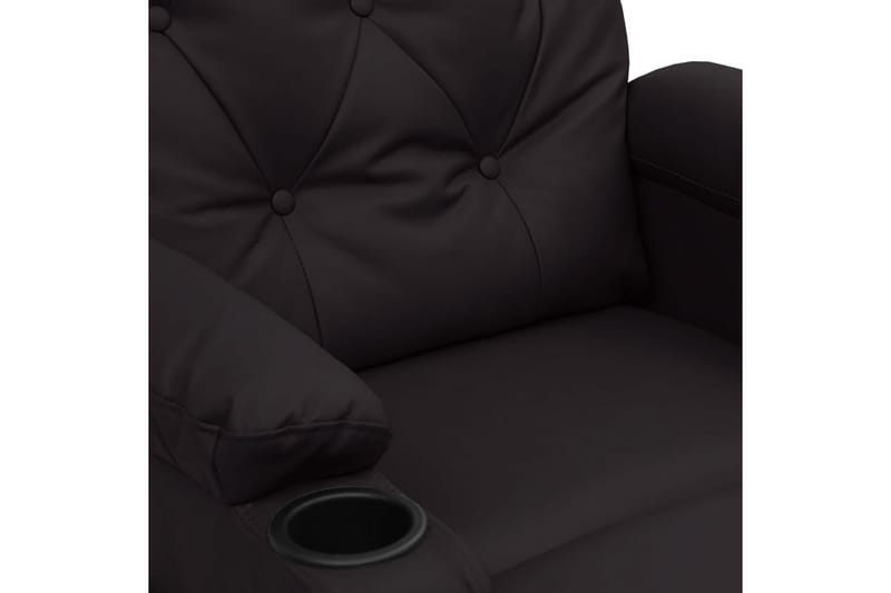 Reclinerfåtölj med uppresningshjälp svart konstläder - Svart - Möbler - Stolar & fåtöljer - Fåtölj - Biofåtölj & reclinerfåtölj
