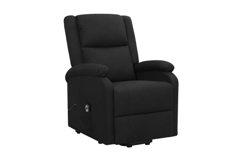 Reclinerfåtölj med uppresningshjälp svart tyg - Svart - Möbler - Stolar & fåtöljer - Fåtölj - Biofåtölj & reclinerfåtölj