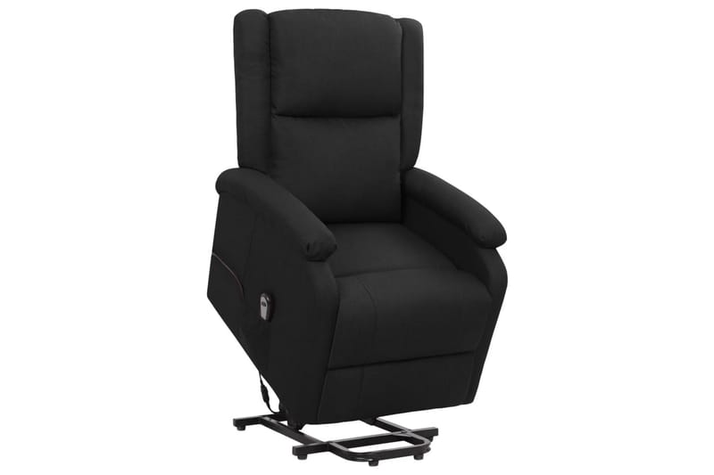 Reclinerfåtölj med uppresningshjälp svart tyg - Svart - Möbler - Stolar & fåtöljer - Fåtölj - Biofåtölj & reclinerfåtölj