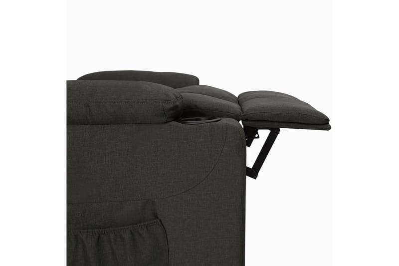 Reclinerfåtölj med uppresningshjälp svart tyg - Svart - Möbler - Stolar & fåtöljer - Fåtölj - Biofåtölj & reclinerfåtölj