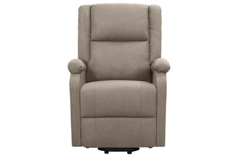 Reclinerfåtölj med uppresningshjälp taupe tyg - Brun - Möbler - Stolar & fåtöljer - Fåtölj - Biofåtölj & reclinerfåtölj