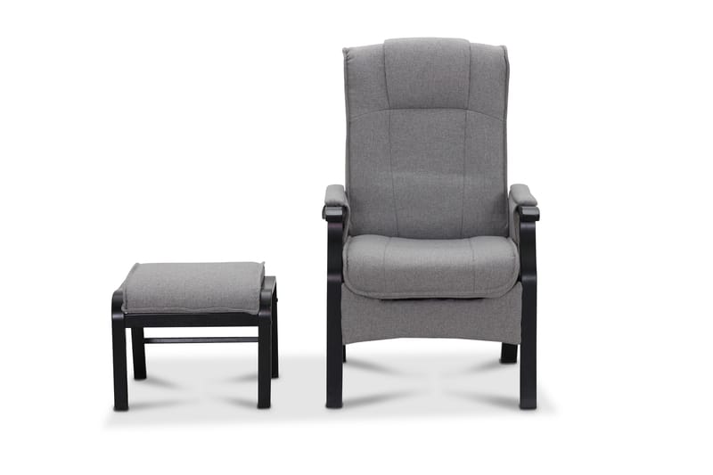 Reclinerfåtölj NO_BRAND Saika Reclinerfåtölj Elektrisk Ljusgrå - Möbler - Stolar & fåtöljer - Fåtölj - Fåtölj med fotpall