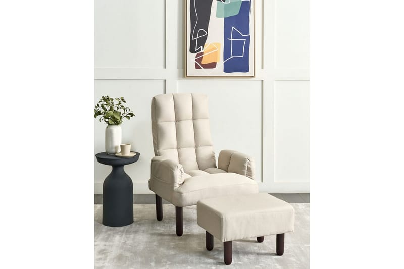 Reclinerfåtölj Oland - Beige, brun - Möbler - Stolar & fåtöljer - Fåtölj - Liggfåtölj