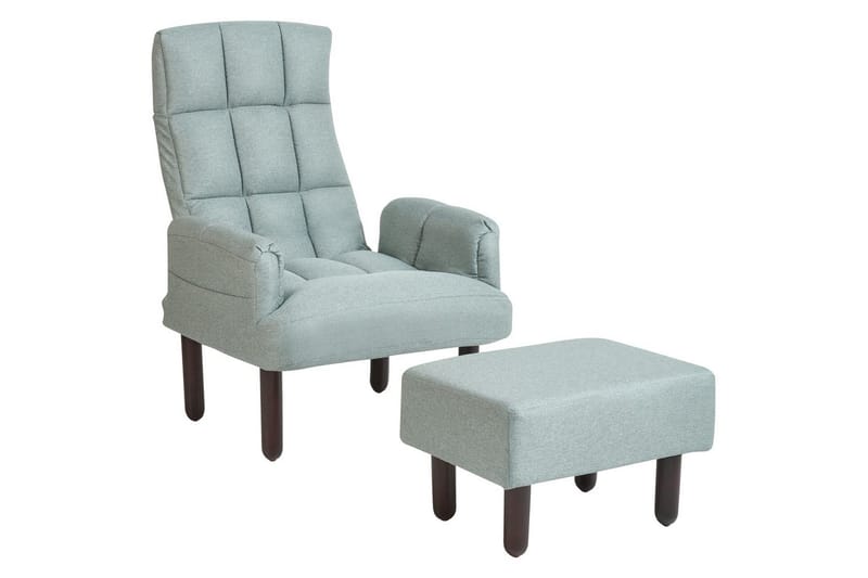 Reclinerfåtölj Oland - Grön, brun, grå - Möbler - Stolar & fåtöljer - Fåtölj - Liggfåtölj