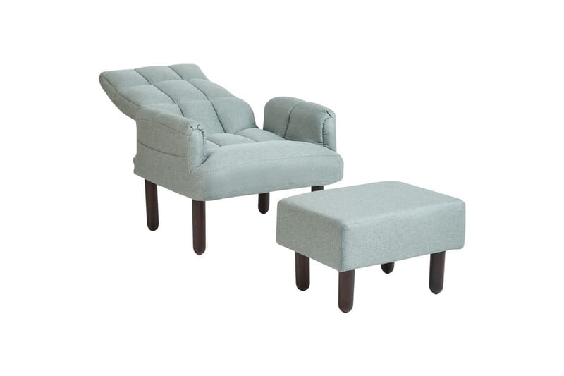 Reclinerfåtölj Oland - Grön, brun, grå - Möbler - Stolar & fåtöljer - Fåtölj - Liggfåtölj