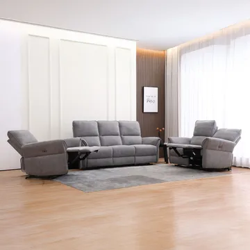 Reclinerfåtölj Ravdal med elektrisk mekanism - grå - Möbler - Stolar & fåtöljer - Fåtölj - Biofåtölj & reclinerfåtölj