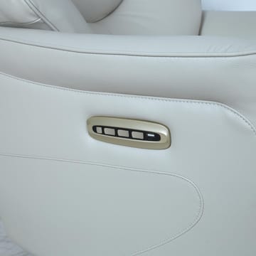 Reclinerfåtölj Rosdal med elektrisk mekanism - beige läder - Möbler - Stolar & fåtöljer - Fåtölj - Snurrfåtölj