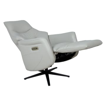 Reclinerfåtölj Rosdal med elektrisk mekanism - beige läder - Möbler - Stolar & fåtöljer - Fåtölj - Snurrfåtölj