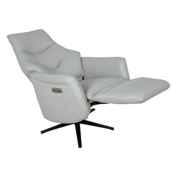 Reclinerfåtölj Rosdal med elektrisk mekanism - beige läder - Möbler - Stolar & fåtöljer - Fåtölj - Snurrfåtölj